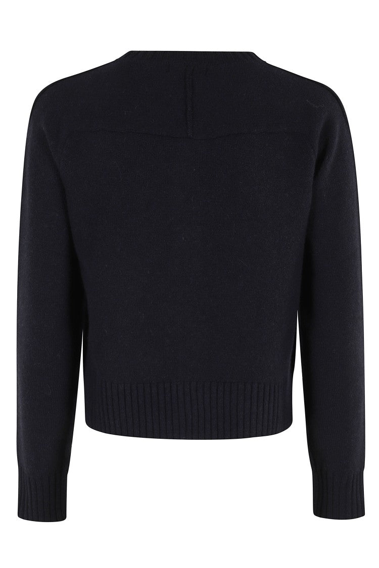 Soeur Virginia Cropped Navy Cardigan