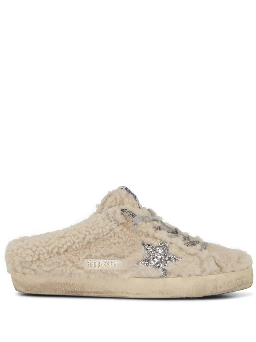 Golden Goose Super-Star Sabot Shearling Sneakers