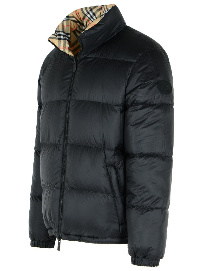 Burberry Reversible Beige Polyester 'Snowdon' Down Jacket