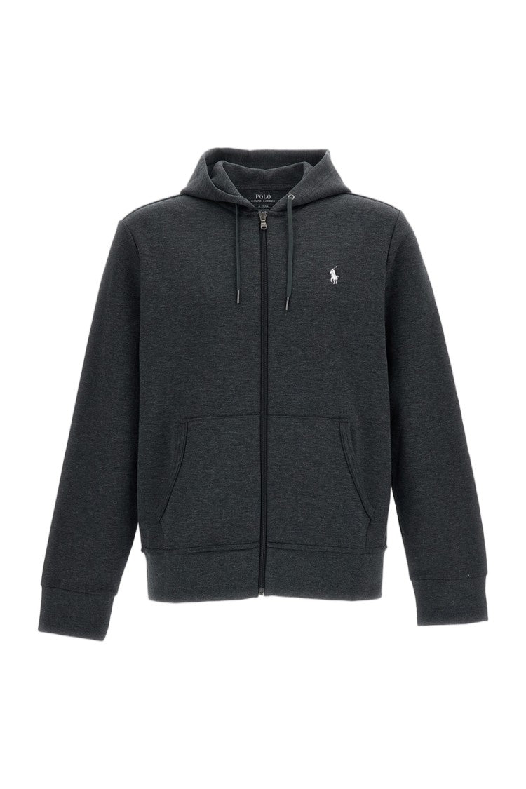 Polo Ralph Lauren Dark Grey Hooded Zip Up Sweatshirt