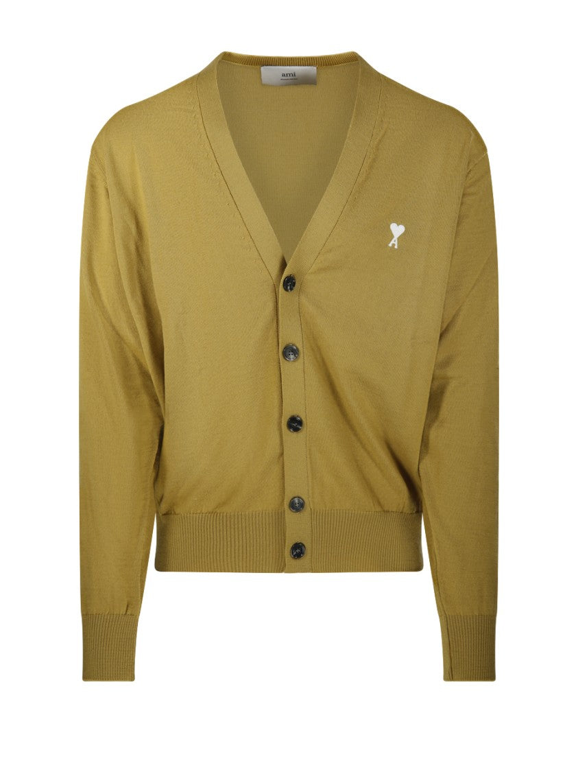 Ami Off White Adc Cardigan