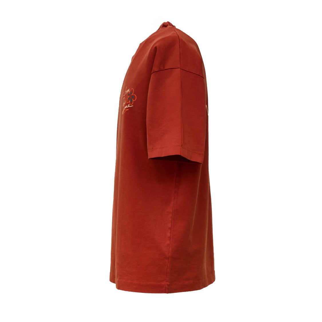 Drôle De Monsieur Esquisse Slogan Garment Dyed T-Shirt