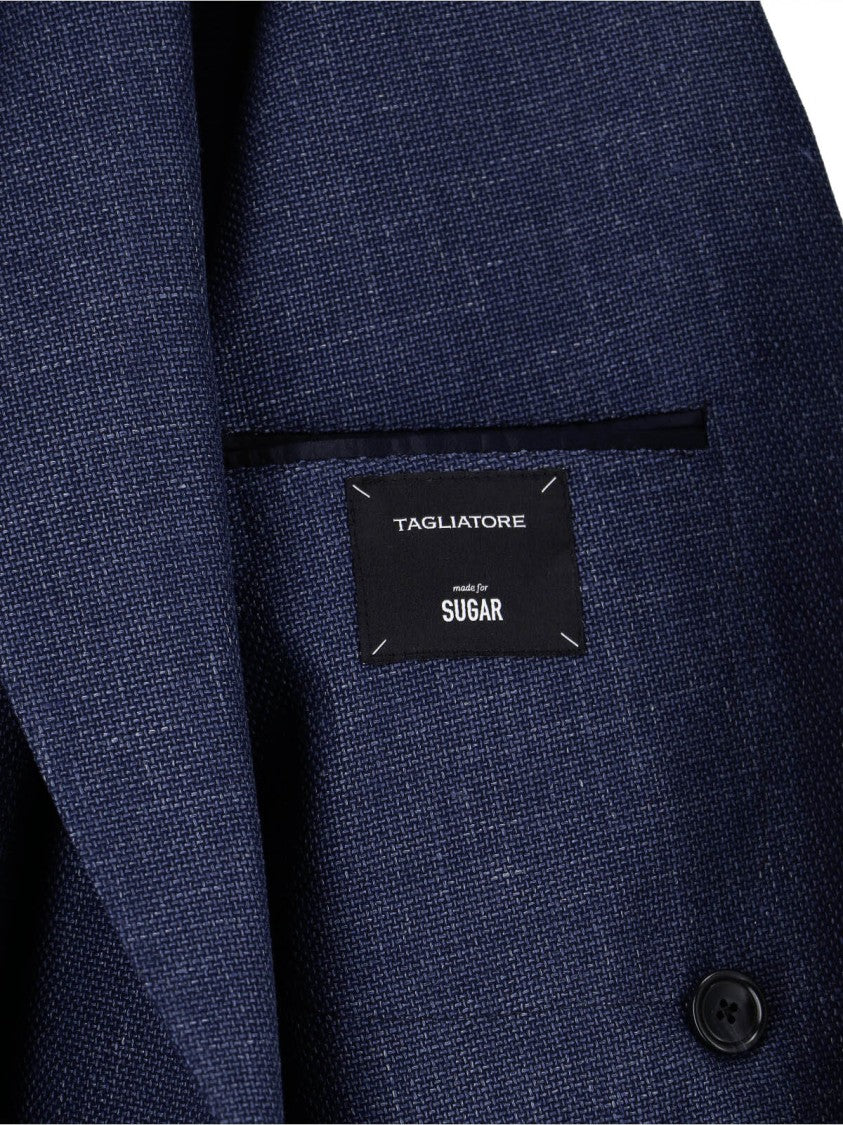 Tagliatore Tailored Black Jacket With Notched Lapel