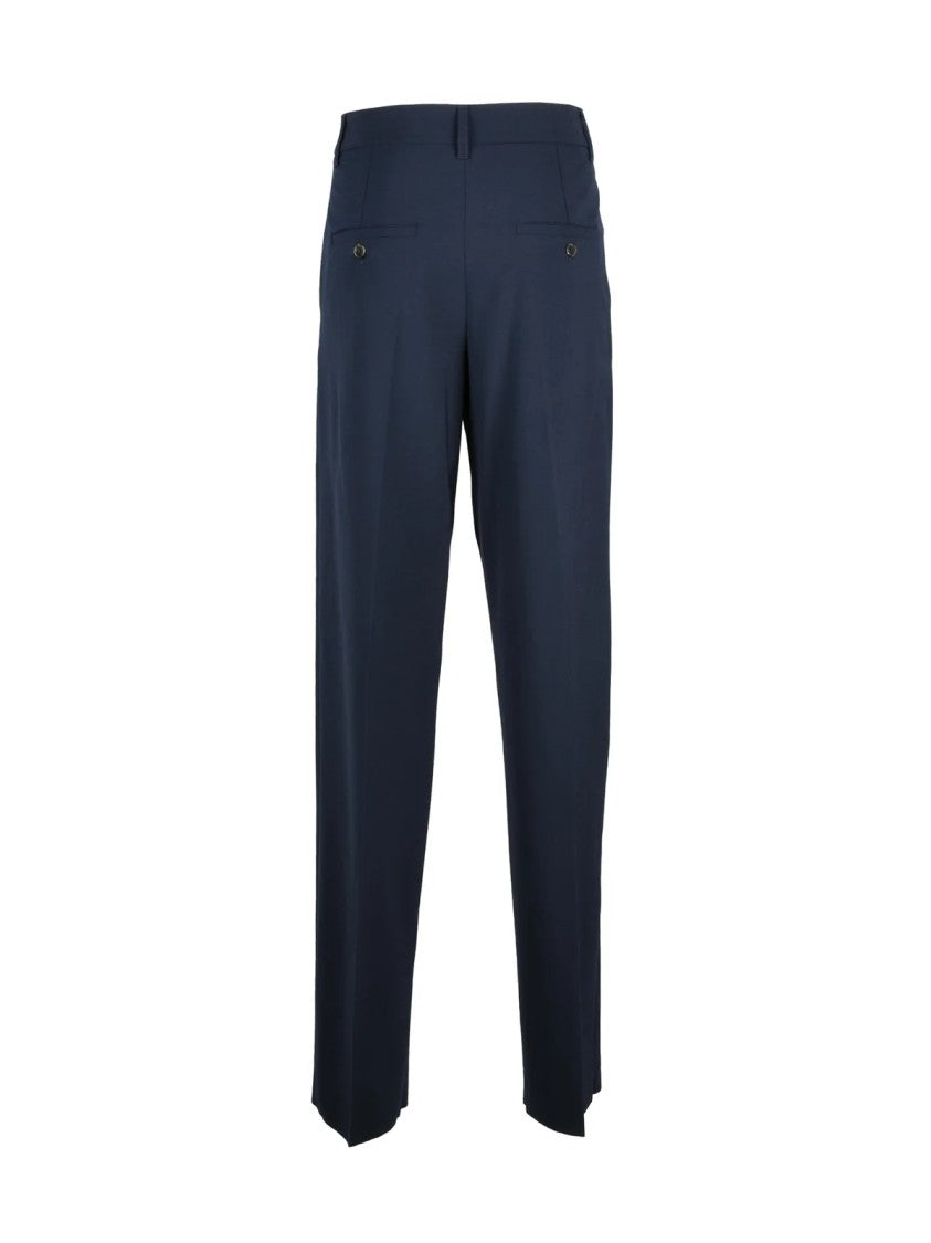 Marella Sport Straight Leg Trousers With Zip Closure And Tailored Design