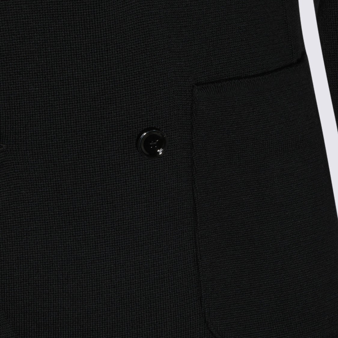 Lardini Double-Breasted Textured Jacket With Structured Silhouette