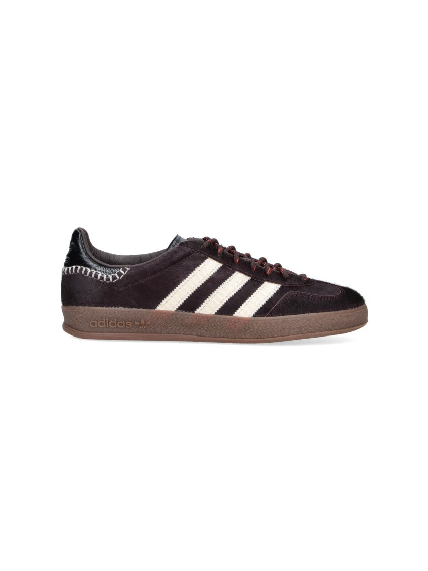 Adidas Originals By Wales Bonner Dark Suede Bold Stripe Gum Sneakers