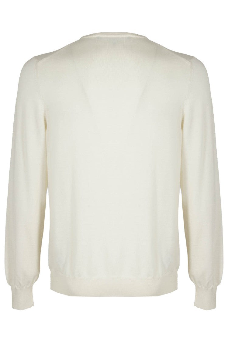 Tagliatore Cream-Colored Wool Sweater
