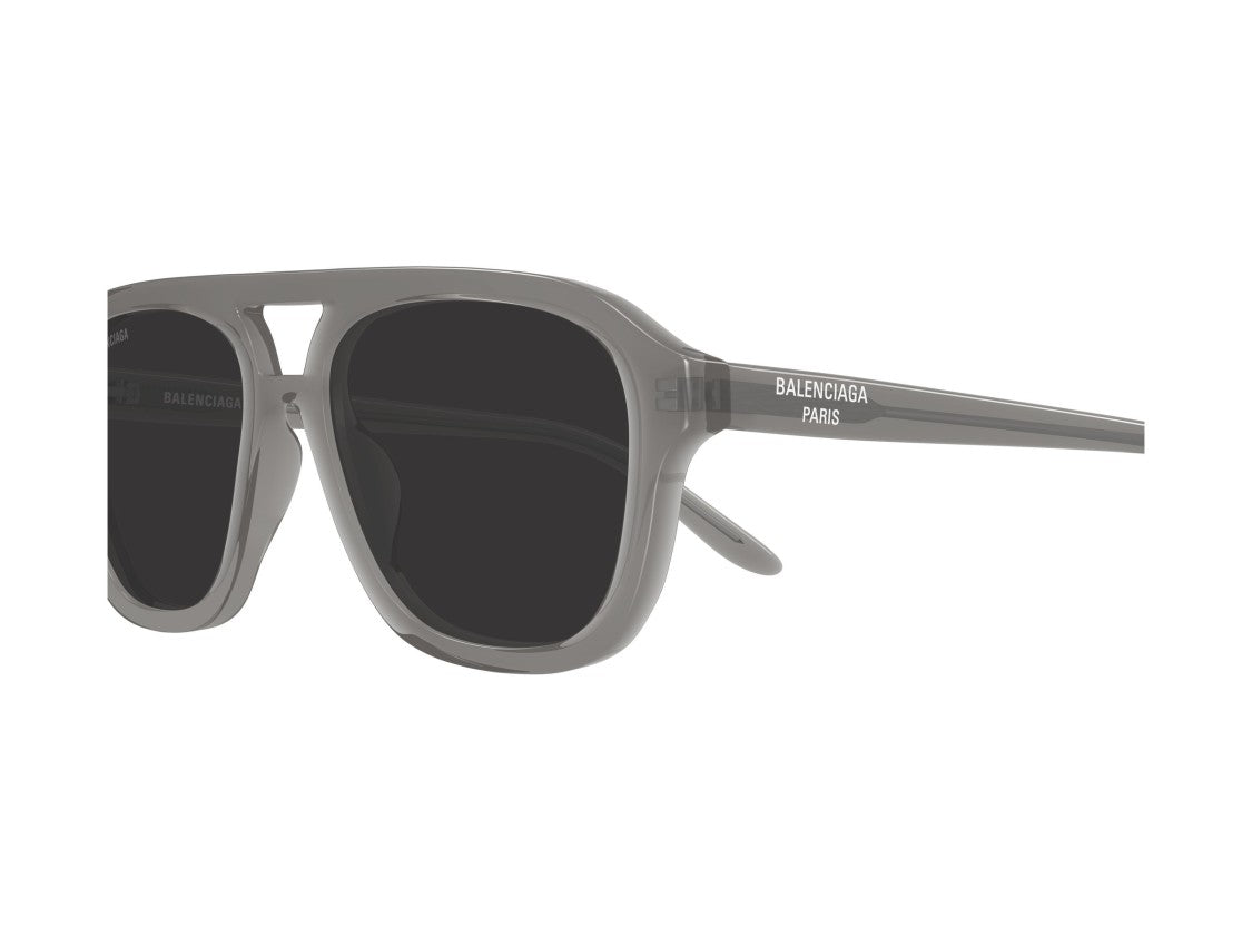 Balenciaga Bb0525s Translucent Grey Acetate Oversized Square Sunglasses