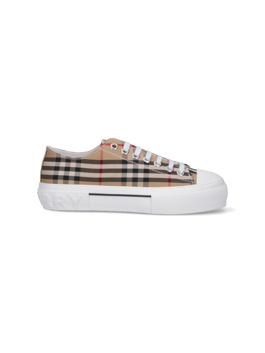 Burberry Beige Low-Top Sneakers