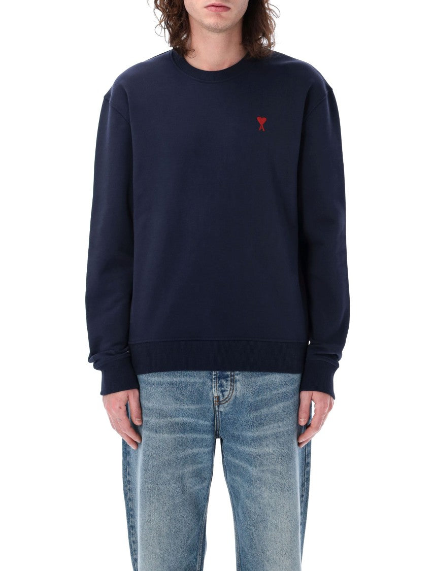 Ami Paris Red Adc Crewneck Sweatshirt