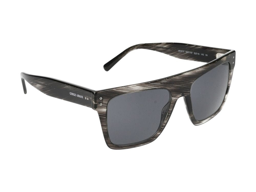 Giorgio Armani Sunglasses 0Ar8177 540787 Striped Grey 52/18/145