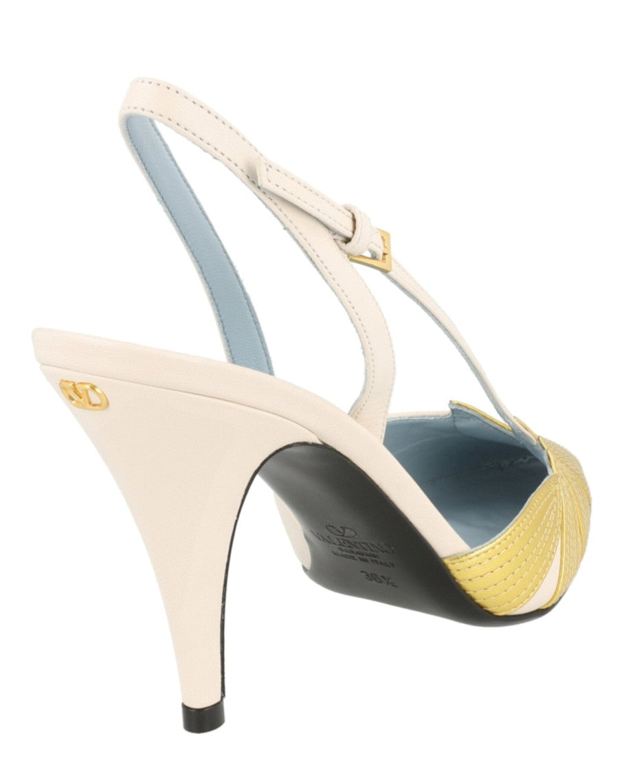 Valentino Foliage Slingback Pumps