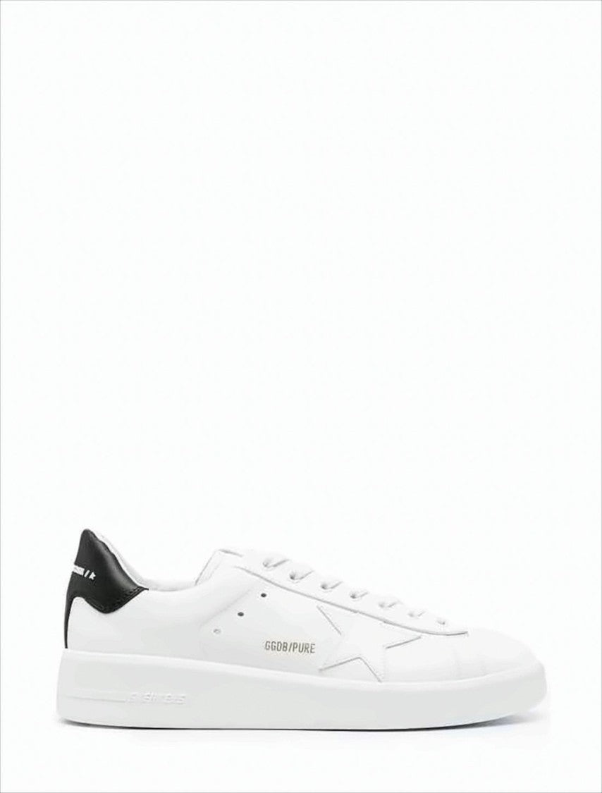Golden Goose Minimalist White Calf Leather Sneakers