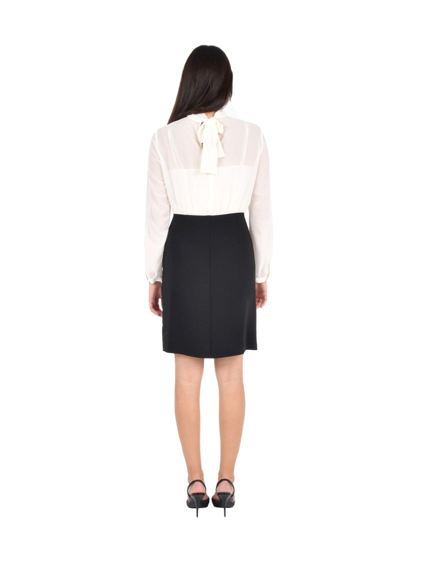 Pennyblack Two-In-One Ivory Georgette Dress