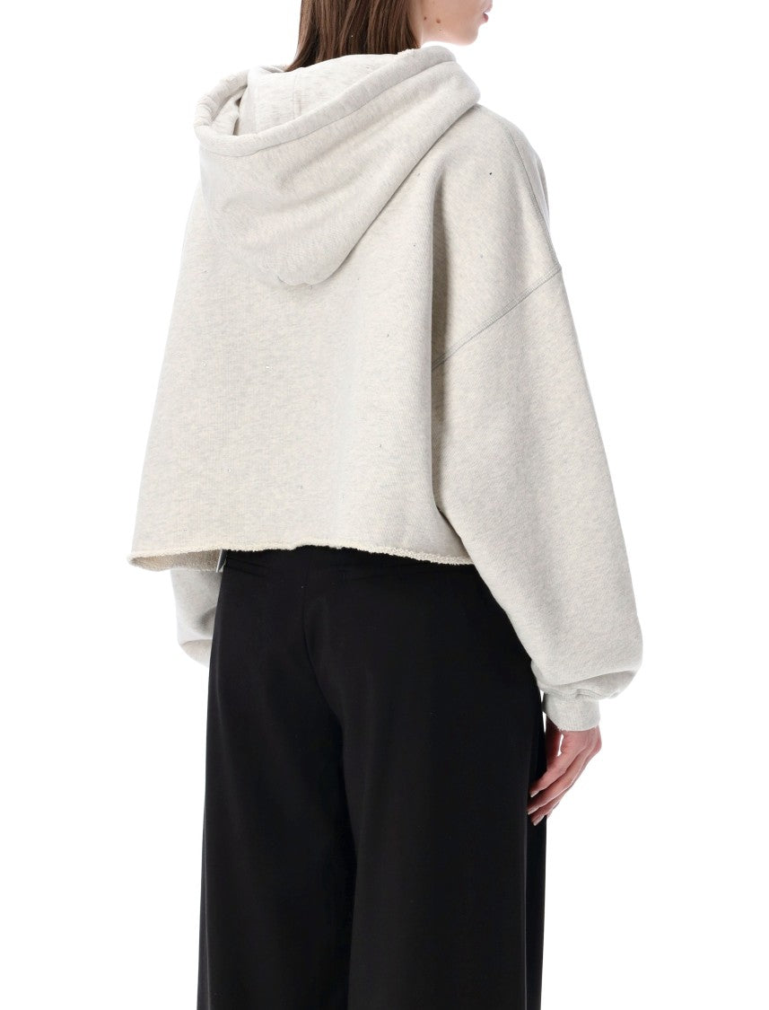 Golden Goose Star Embellished Cropped Hoodie