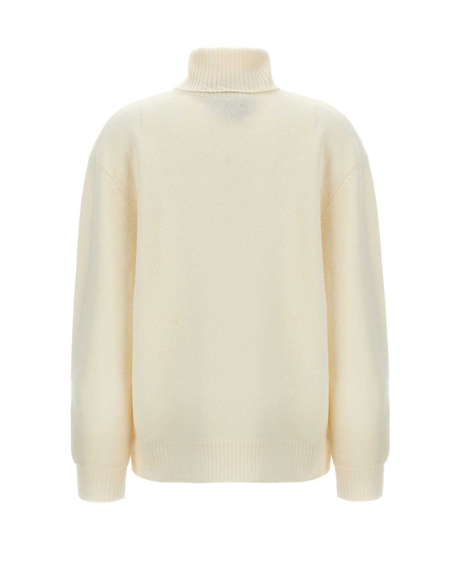 A.P.C. Straight-Cut Ecru Sweater In Thick Virgin Merino Wool