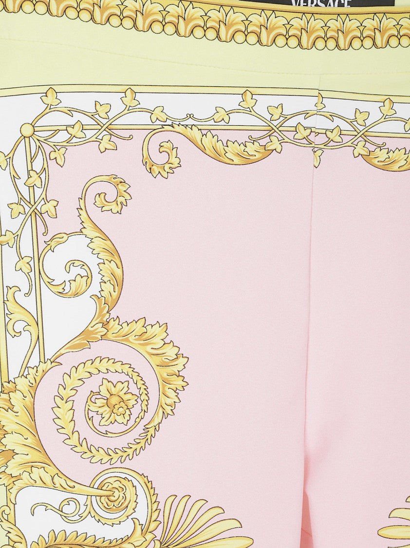 Versace Fitted Pink Lycra Leggings