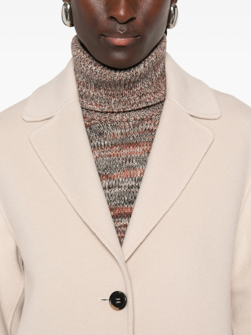 Max Mara Light Beige Smmelfi Boxy Flap Jacket