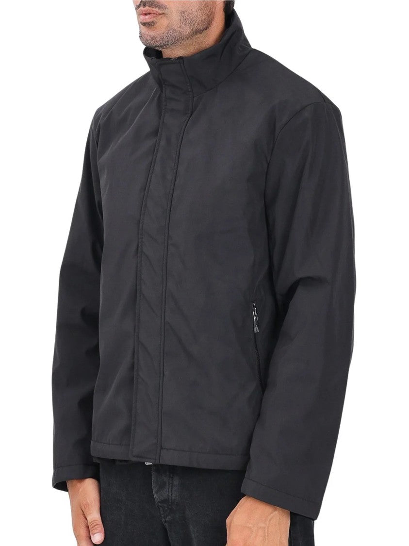Armani Exchange Black Quilted Polyester Jacket