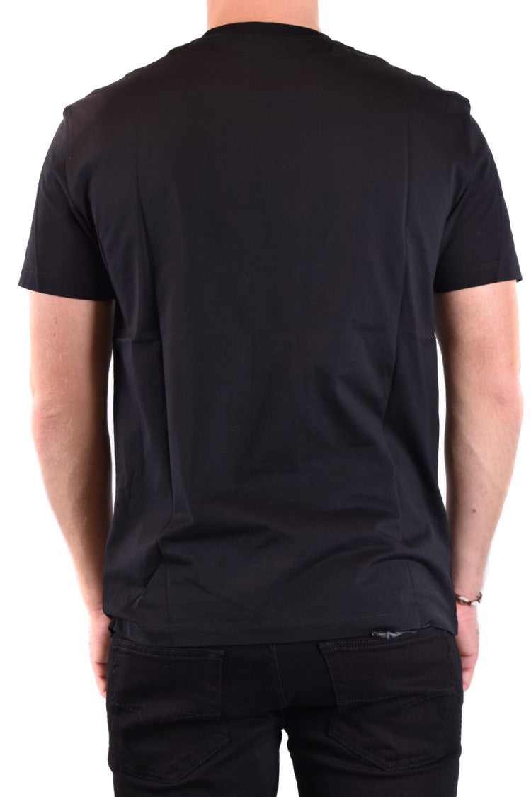 Neil Barrett Sleek Cotton T-Shirt With Bold Lightning Graphic Design