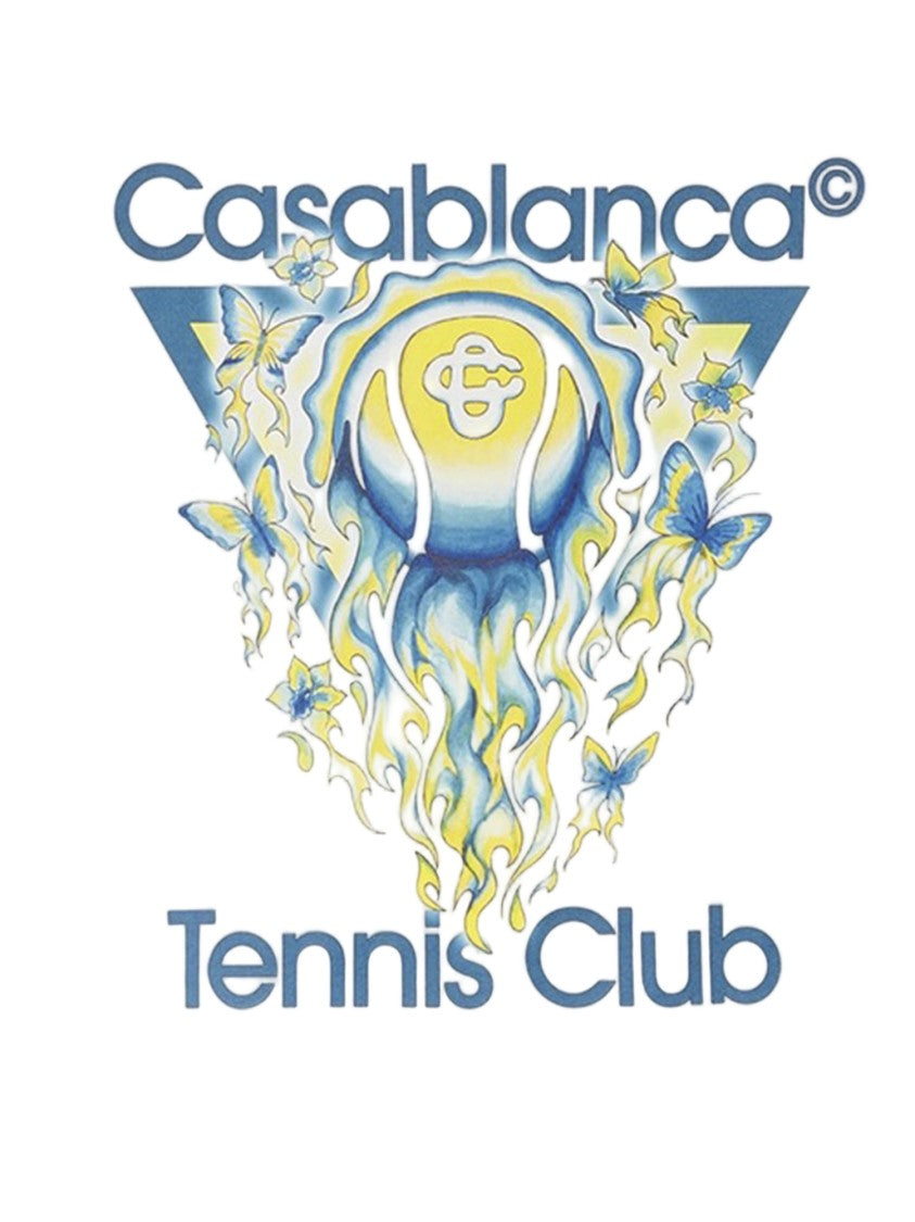 Casablanca Graphic Cotton T-Shirt With Logo