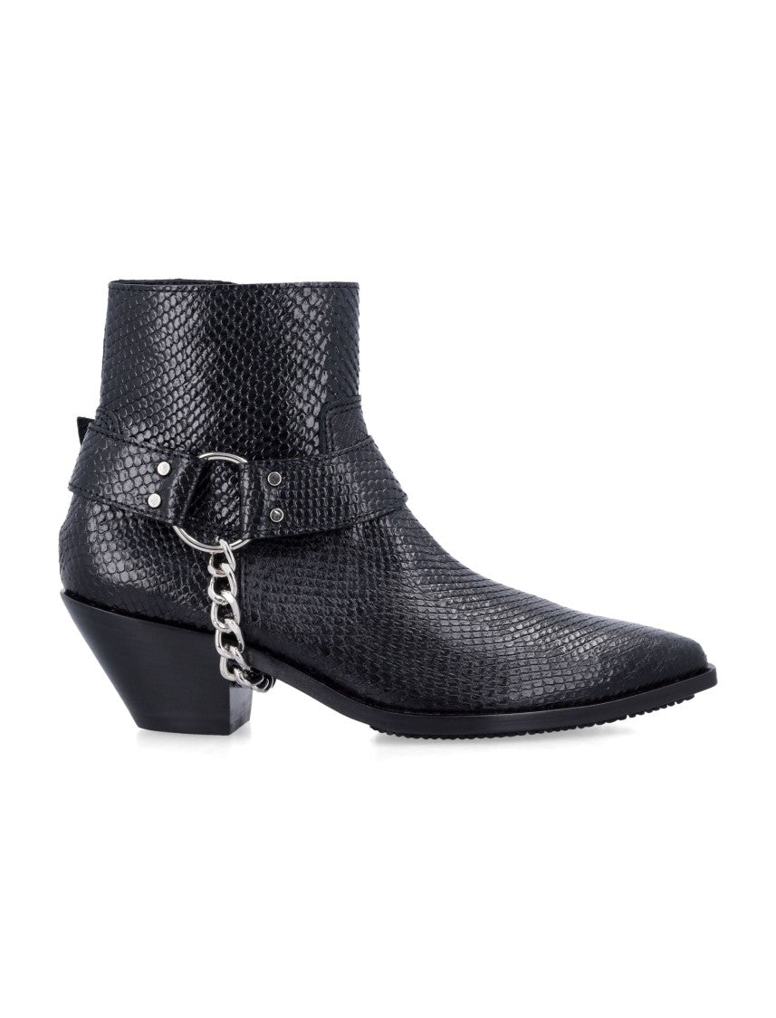 Junya Watanabe Snake Print Ankle Bootie