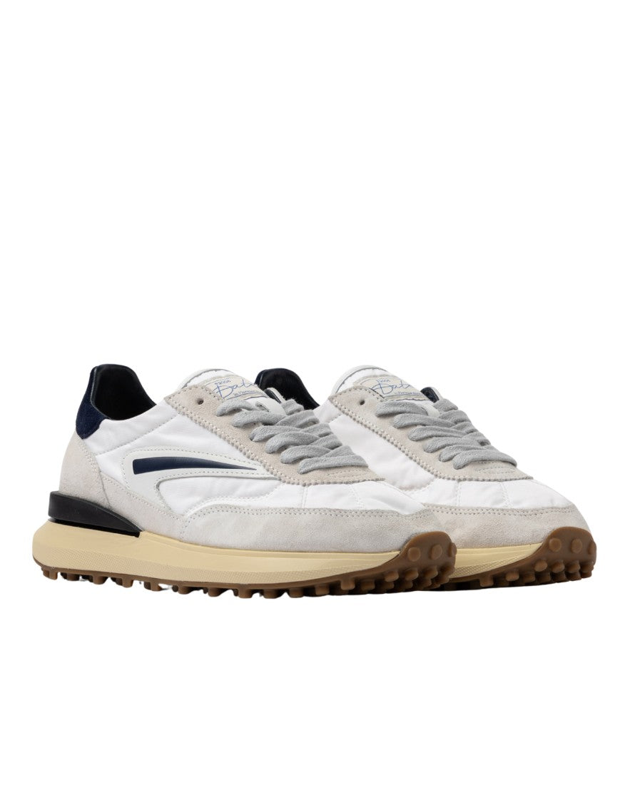 D.A.T.E White Blue Athleta Nylon Sneakers