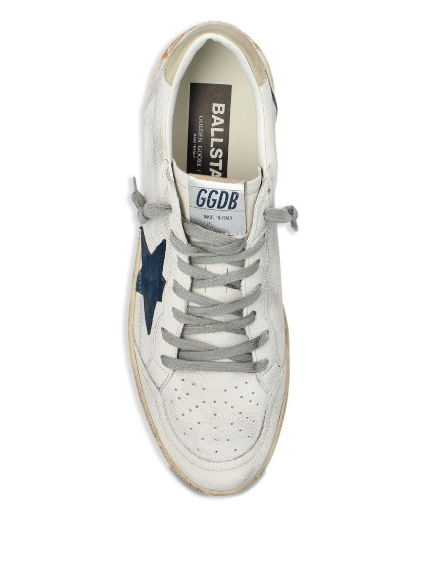 Golden Goose White And Blue Sneakers