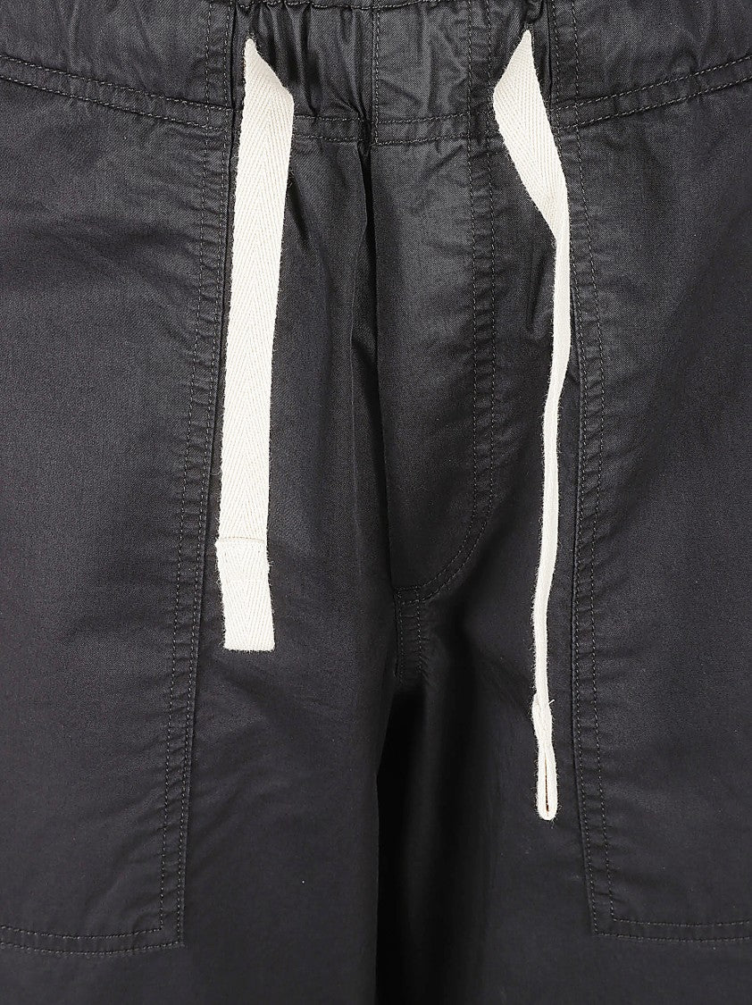 Palm Angels Relaxed Fit Black Trousers