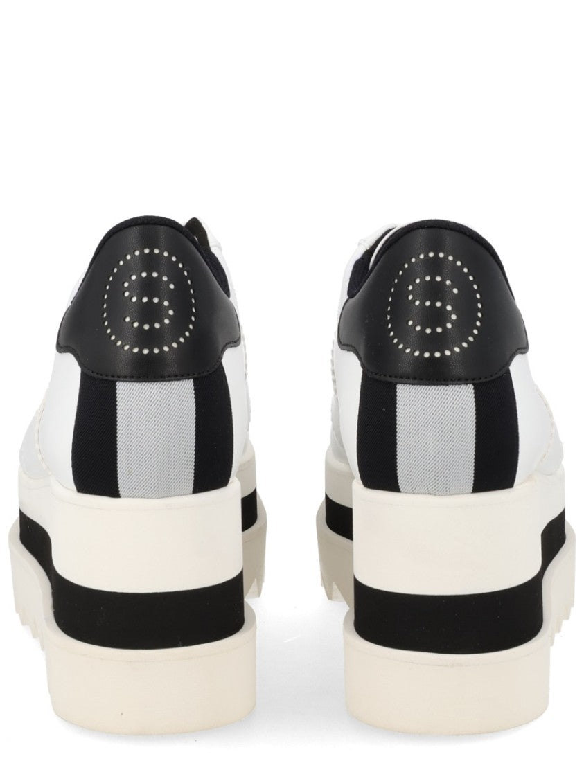 Stella Mccartney Sneak Elyse White Layered Platform Sneakers