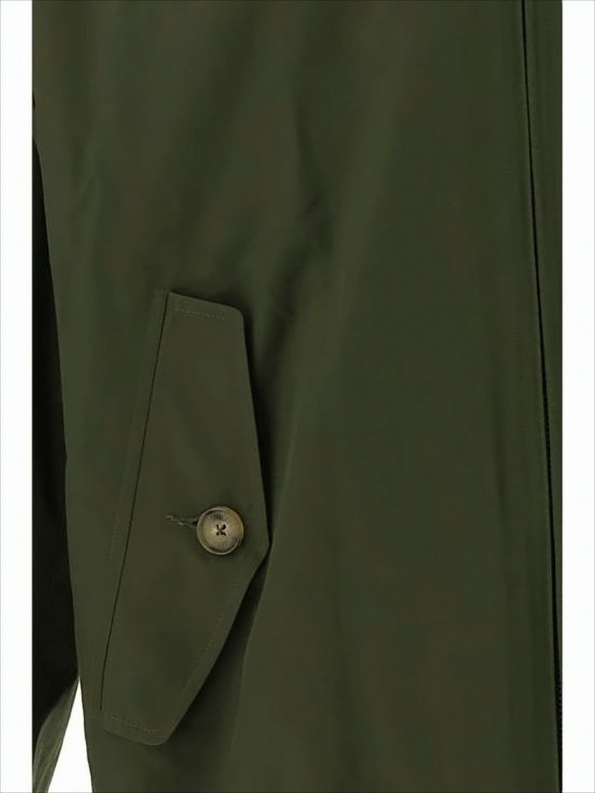 Baracuta Classic Green Bomber Jacket With Zip Front