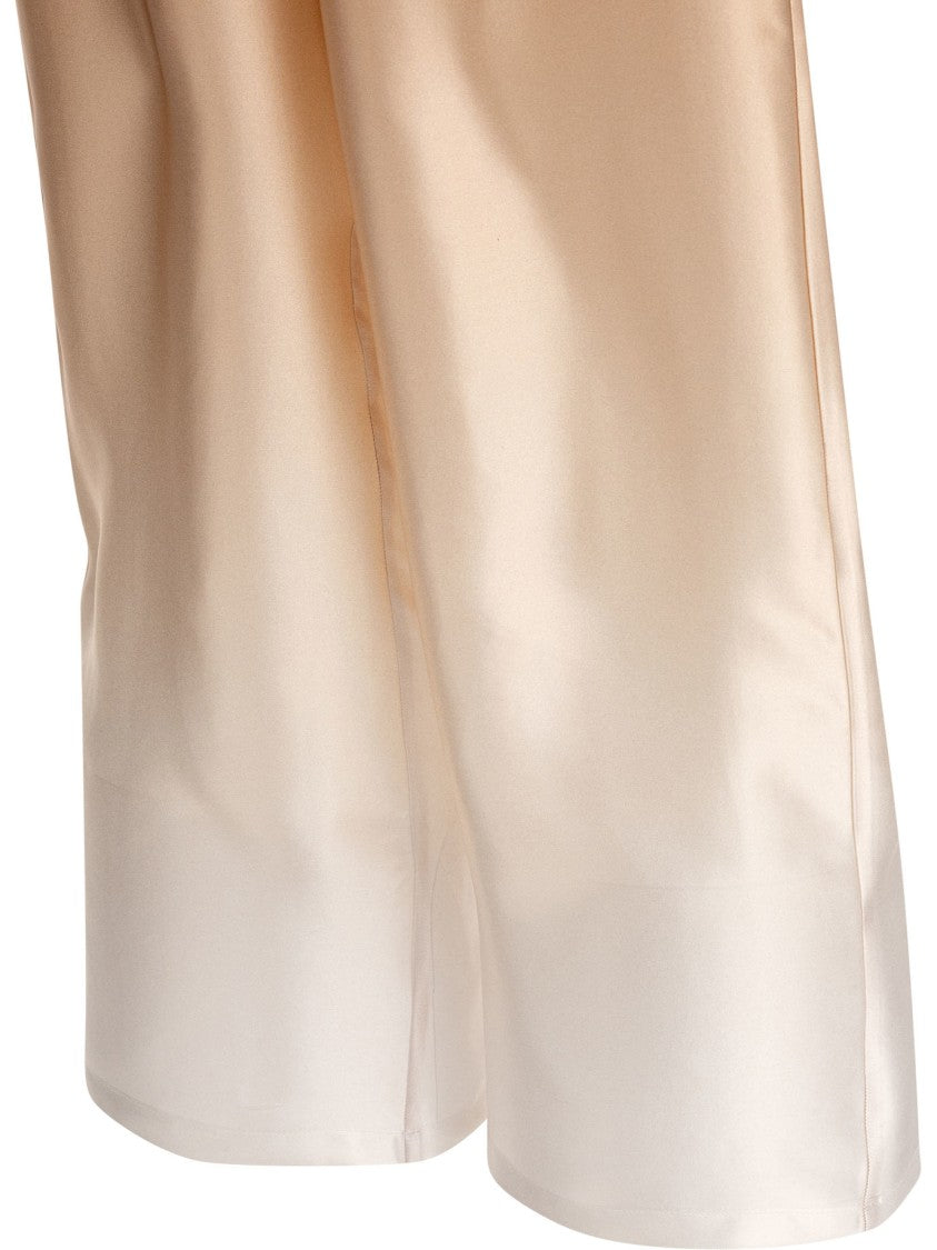 Sleep No More Beige Silk Trousers With Ombre Effect