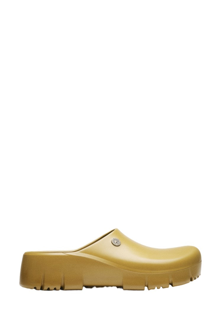 Birkenstock Water-Repellent Rubber Super Birki Sabots With Patterned Footbed