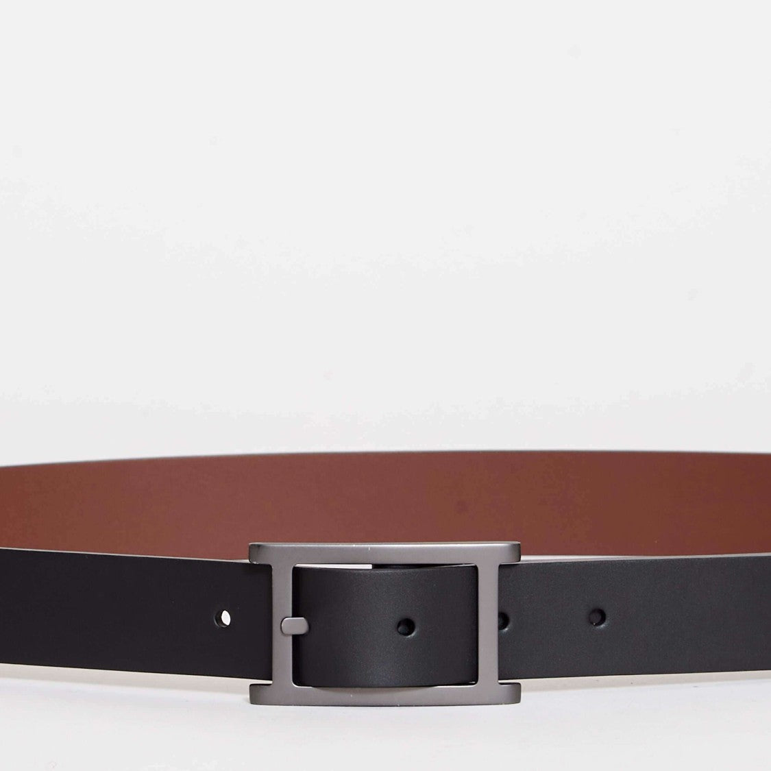 Orciani Black And Leather Double Belt
