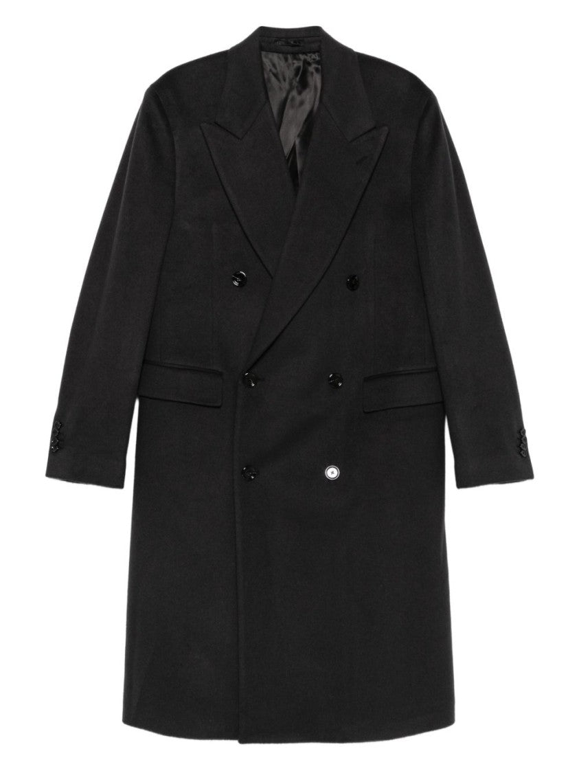 Lardini Double-Breasted Cashmere Coat