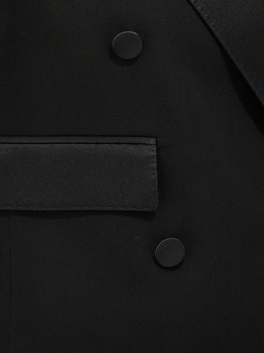 Dolce & Gabbana Tuxedo Gilet With Satin Peak Lapels And Double-Breasted Design
