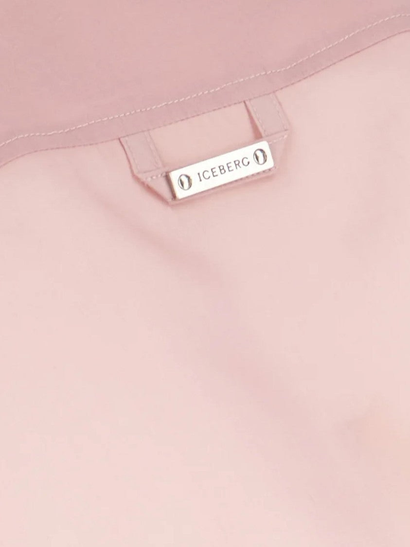 Iceberg Cropped Sheer Contrasting Collar Tank Top