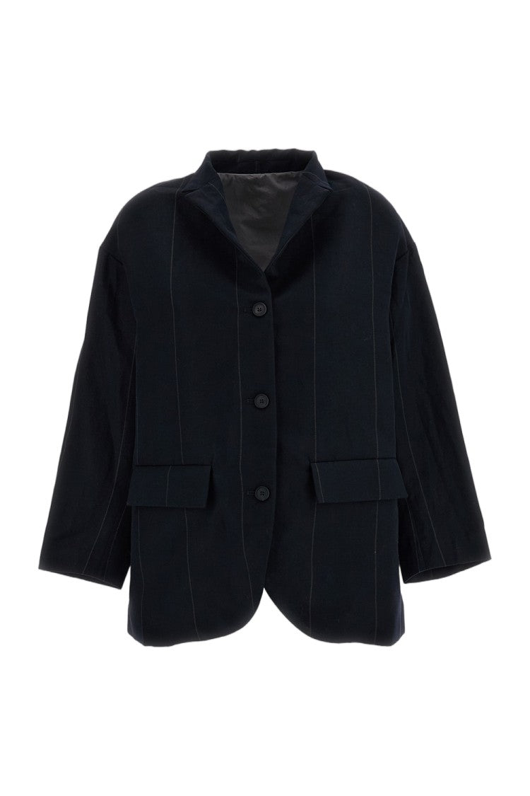 Bergfabel Navy Tailored Single-Breasted Blazer