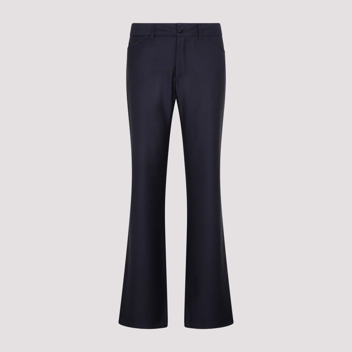 Etro Blue Wool Bootcut Trousers