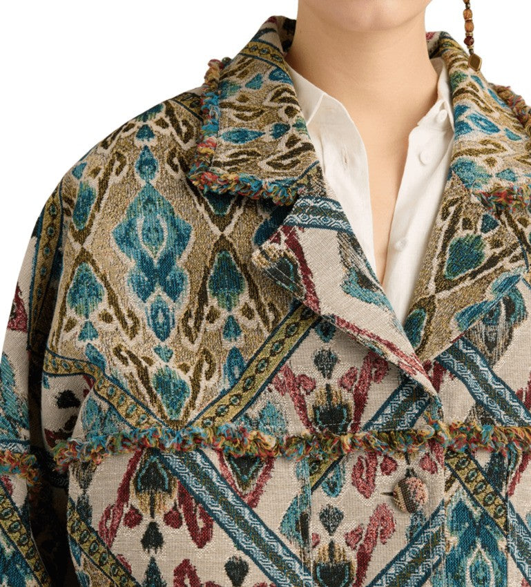 Momonì Multicolour Jacquard Coat