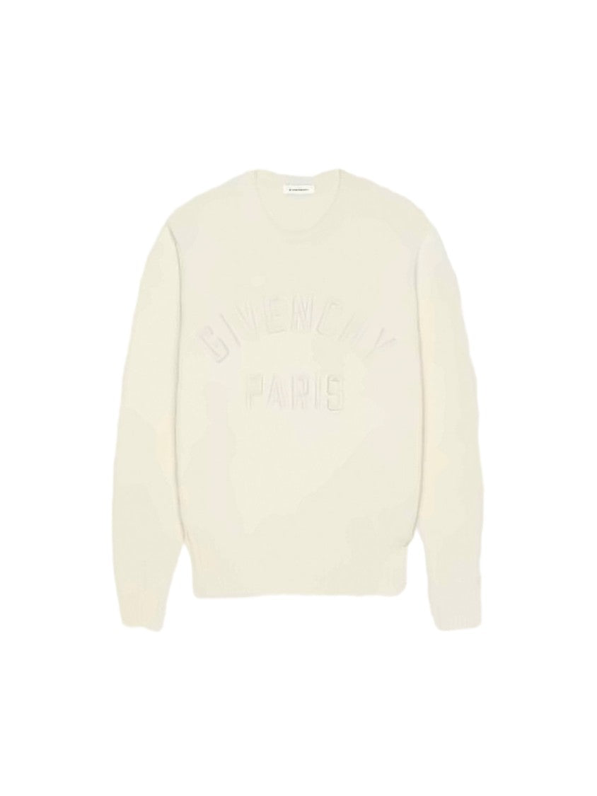Givenchy Relaxed Fit White Cotton Sweater