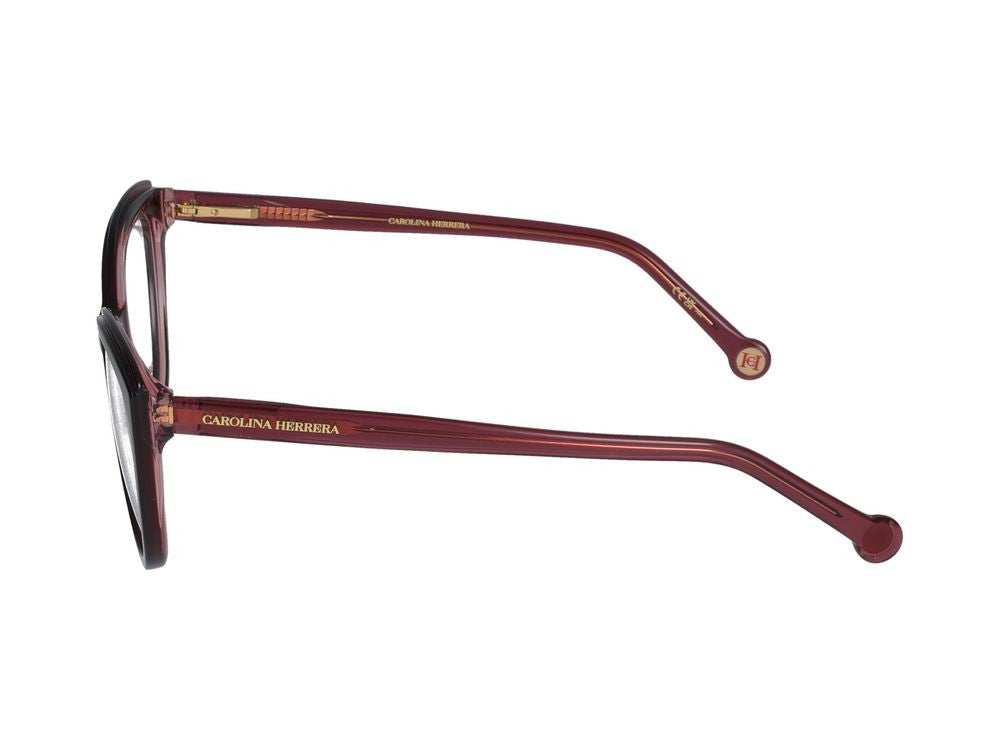 Carolina Herrera Eyeglasses Carolina Herrera Her 0207 C8c Burgundy Red 53/17/145