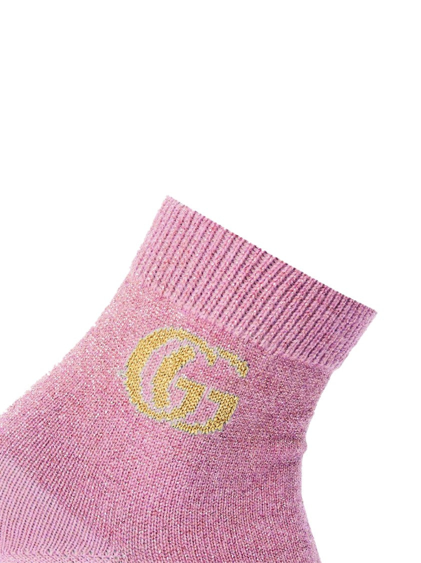Gucci Gg Monogram Cashmere Ankle Socks