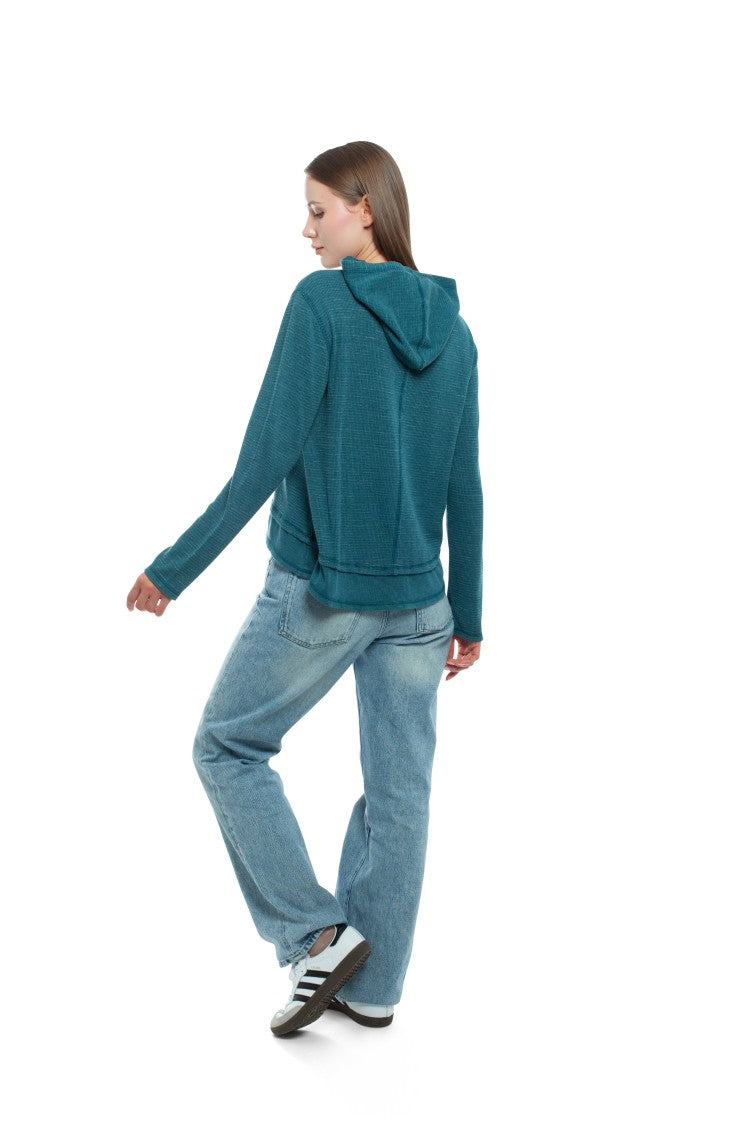 Wilt Long Sleeve Double Peplum Hoodie