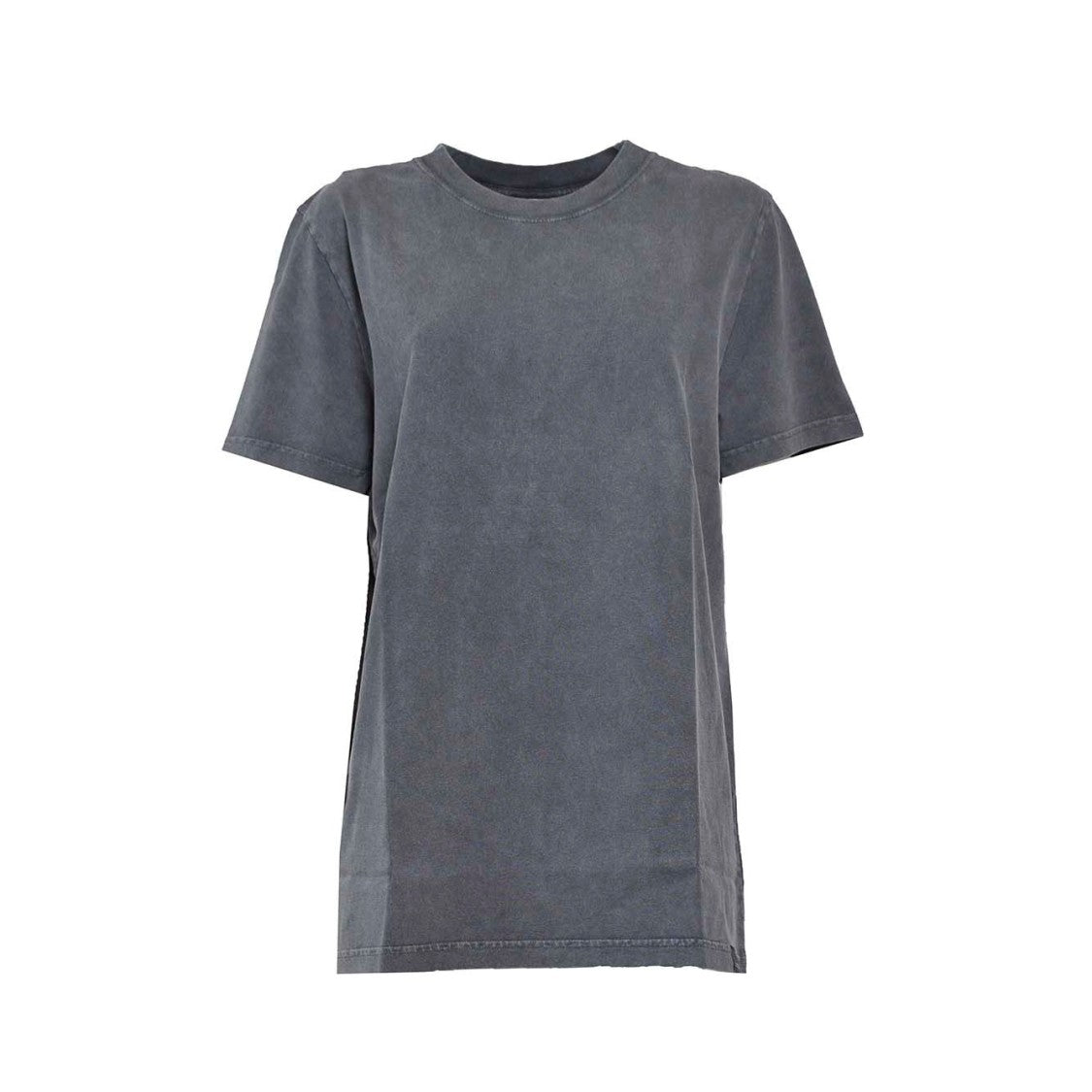 Courrèges Ac Grey Stonewashed Cotton T-Shirt