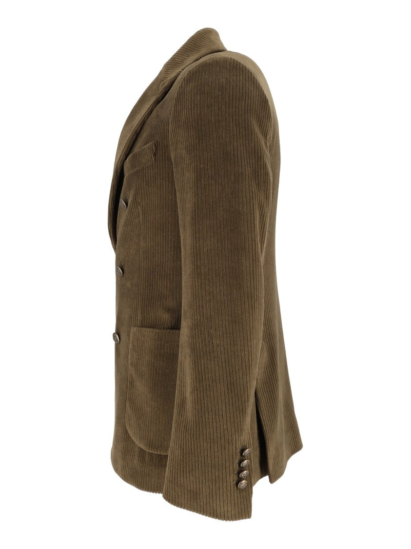 Circolo 1901 Corduroy Wide Lapel Double-Breasted Blazer