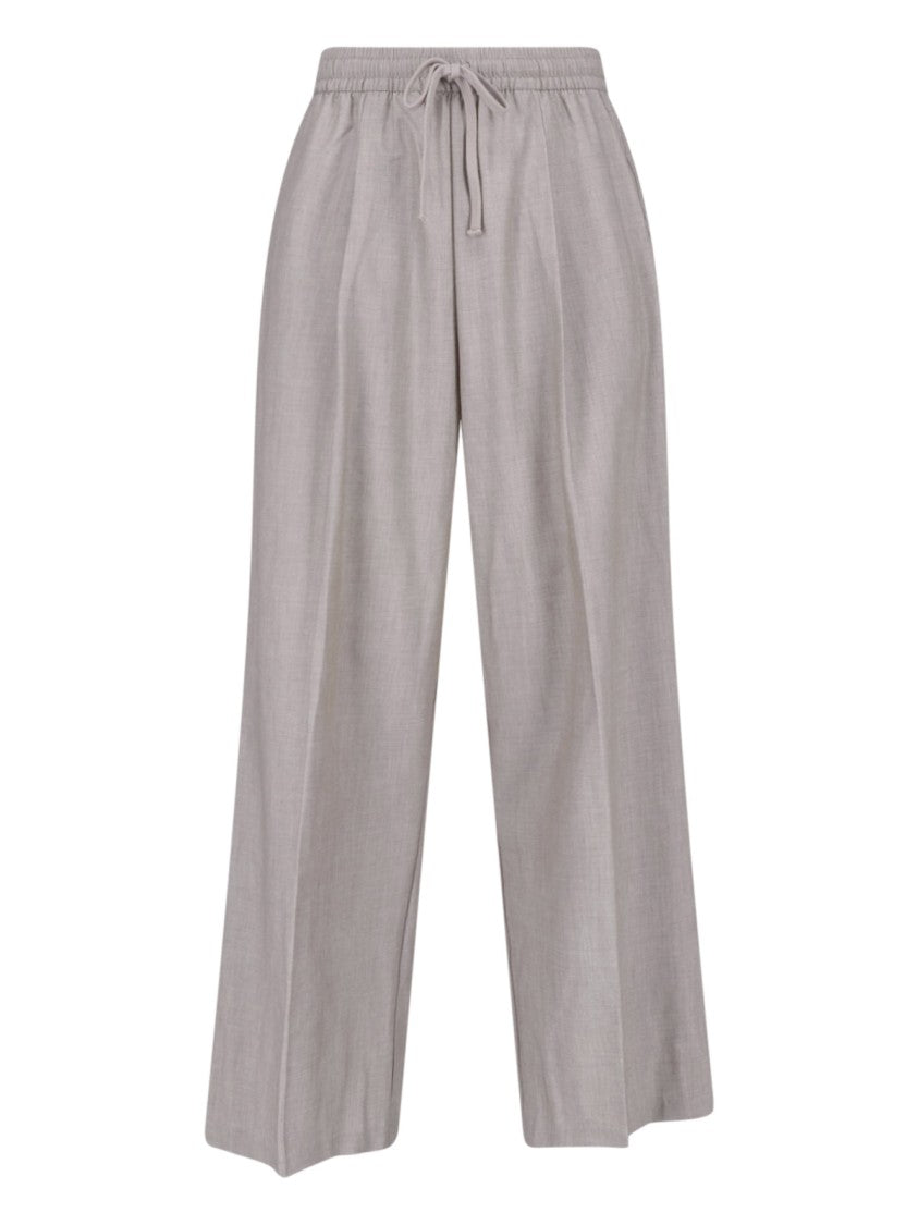 Fear Of God Essentials Grey Fabric Adjustable Waistband Wide-Leg Sweatpants