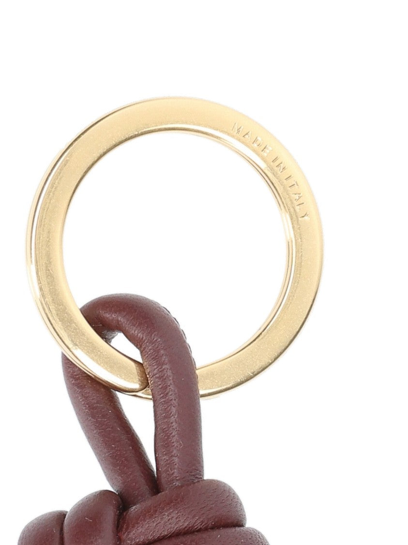 Bottega Veneta "Triangle" Keychain – Brown