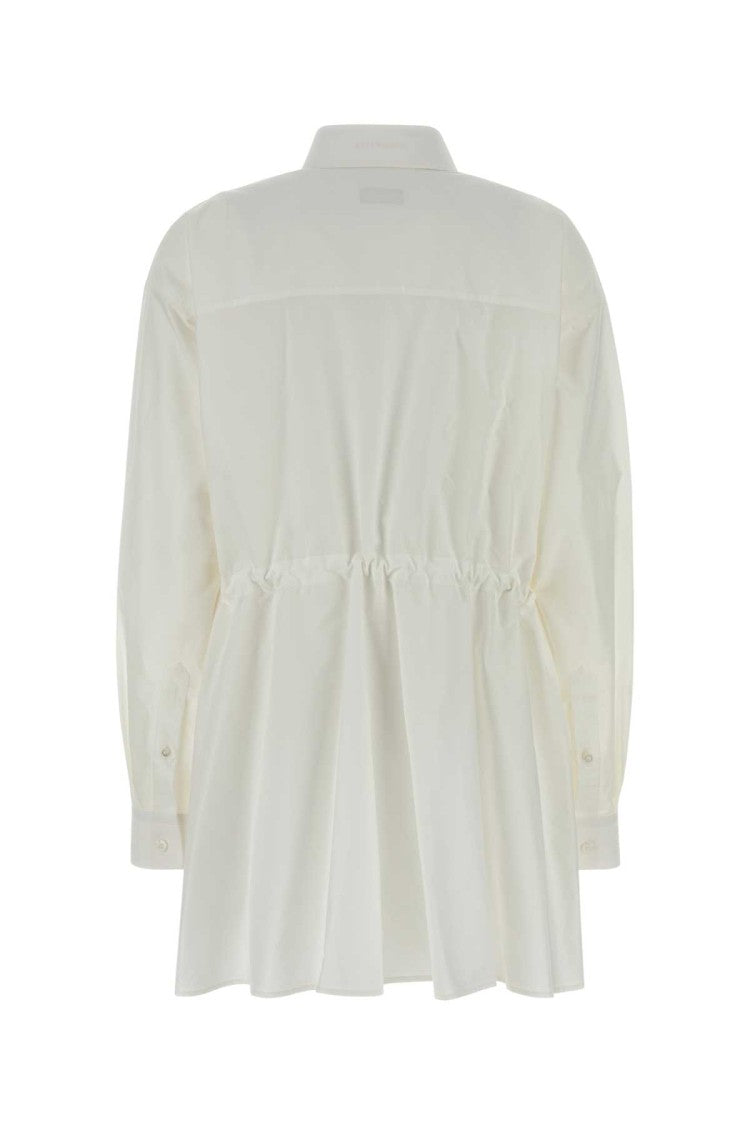 Balenciaga White Poplin Shirt Dress