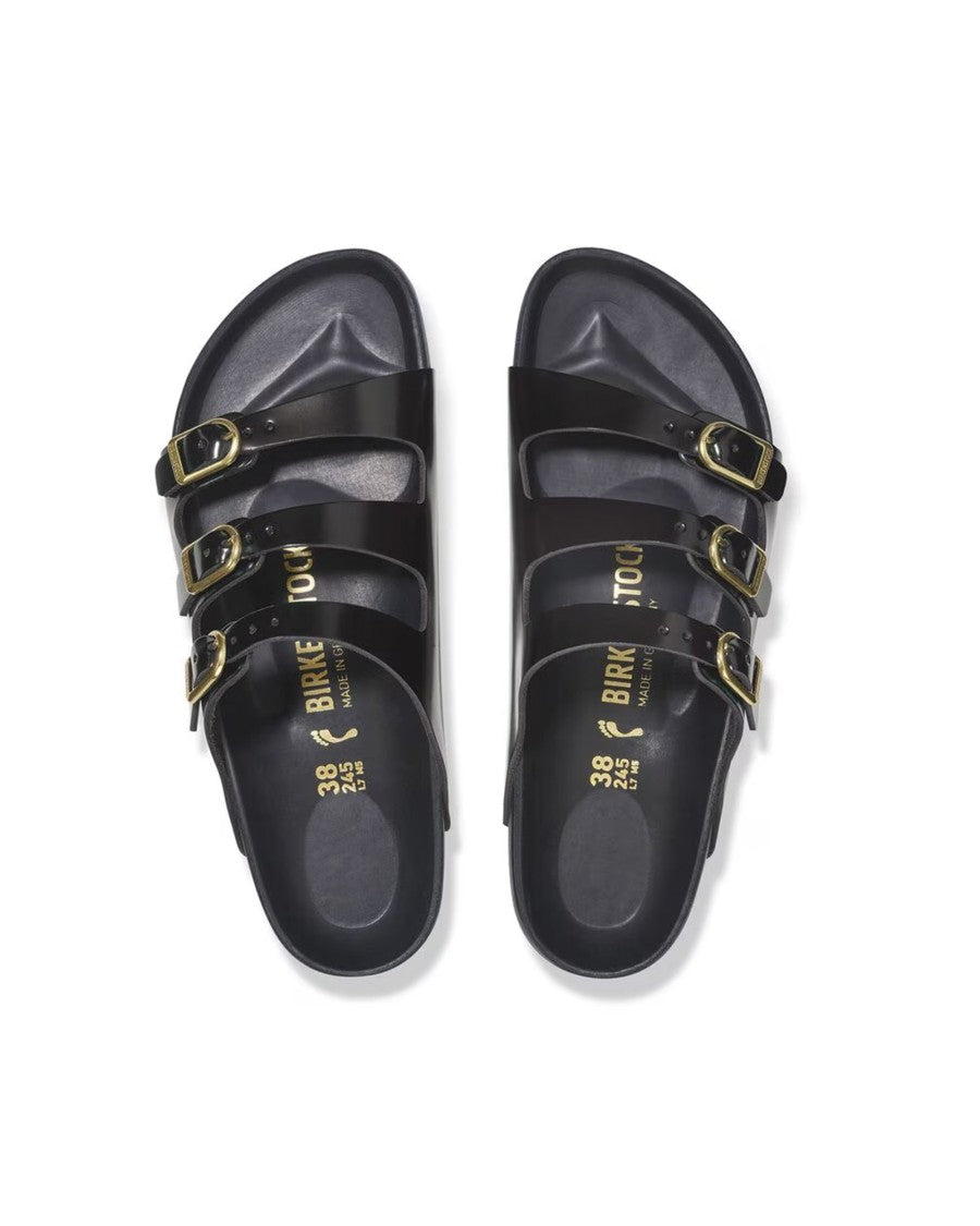 Birkenstock Florida Fresh Shine Black Slipper